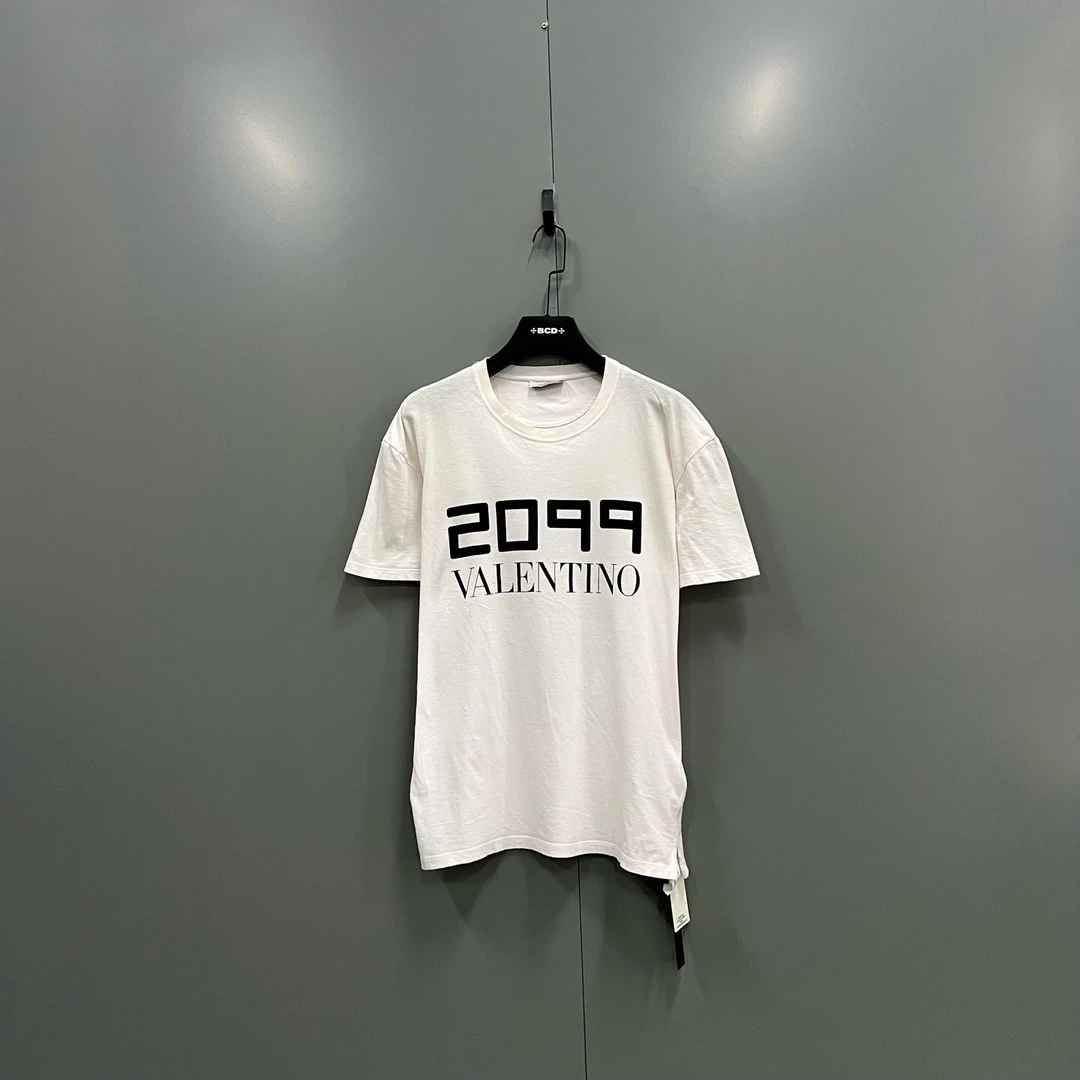 95新 maje 713  华伦天奴 徽标logo标语印花短袖 XL码 016402