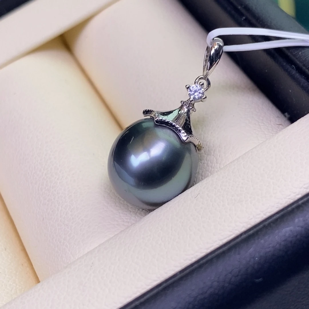 海水珍珠银S925镶嵌颈饰