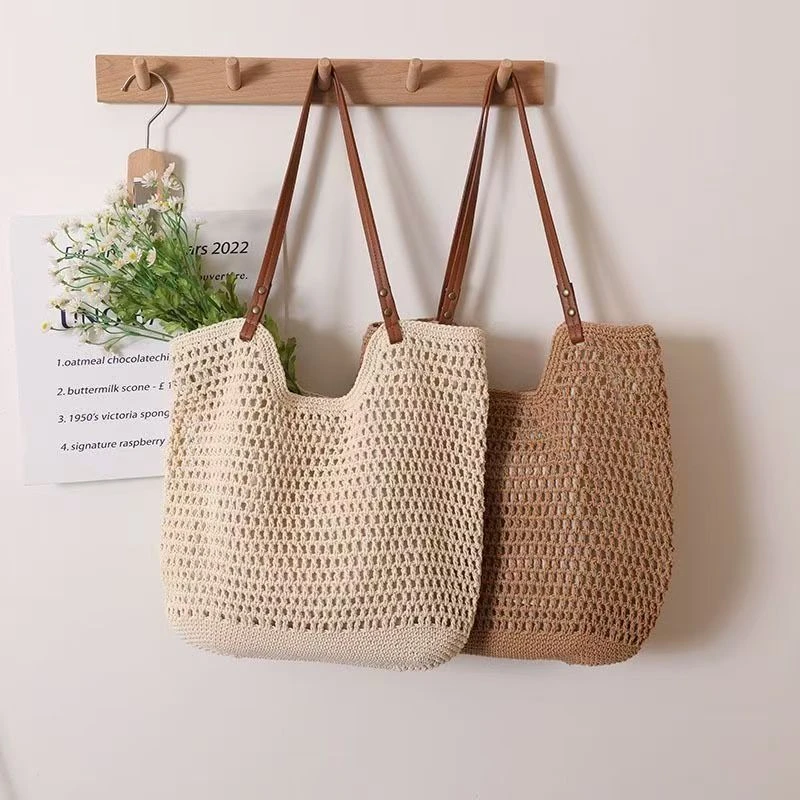 【Muusu】新款手工编织包单肩包手提包休闲百搭慵懒风大容量包包