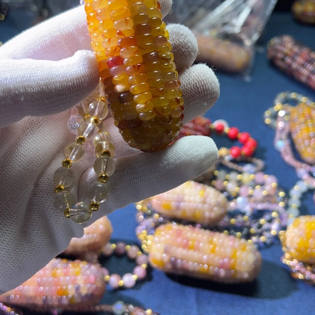 ?**?文玩玉米手把件