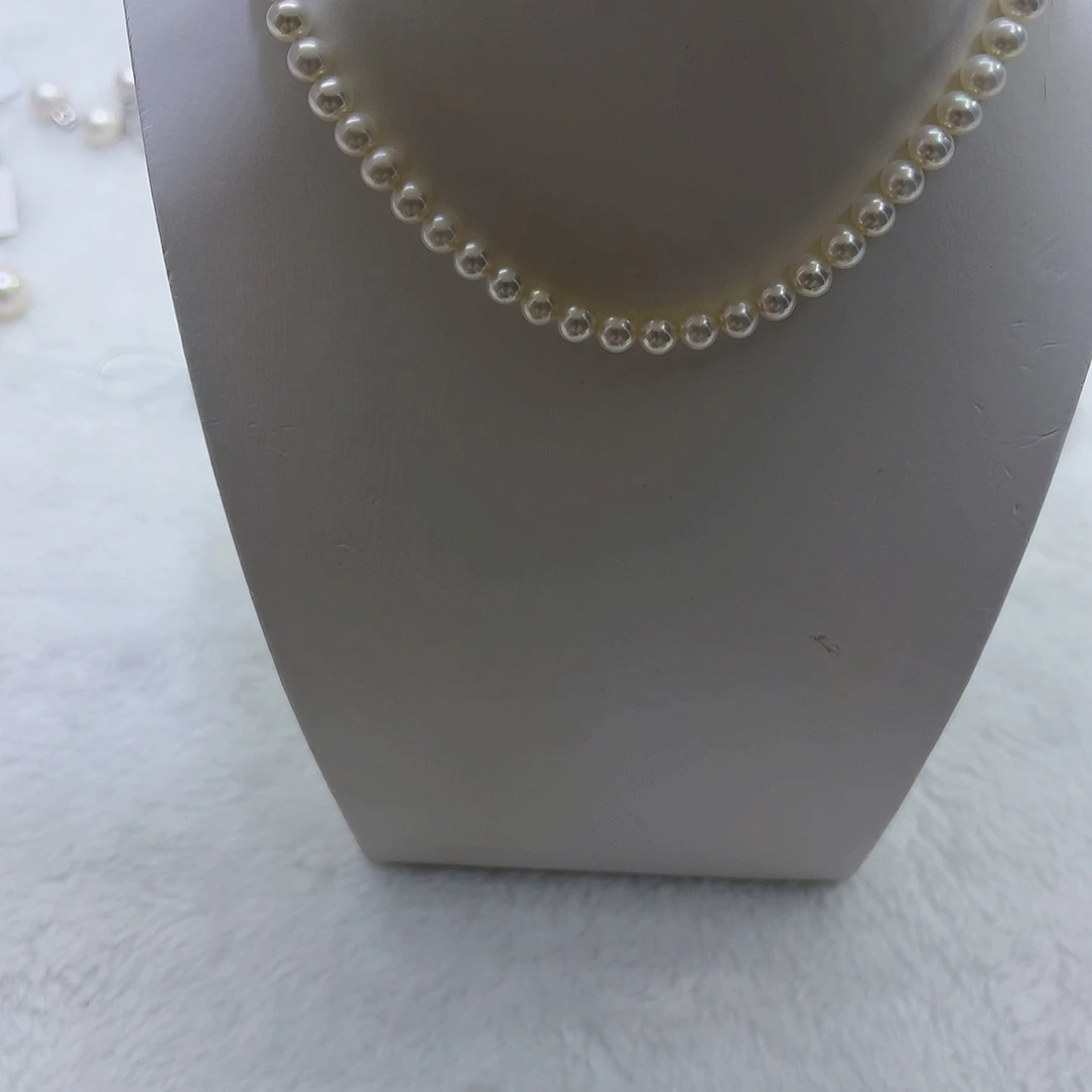 颈饰银S925镶嵌淡水珍珠6mm