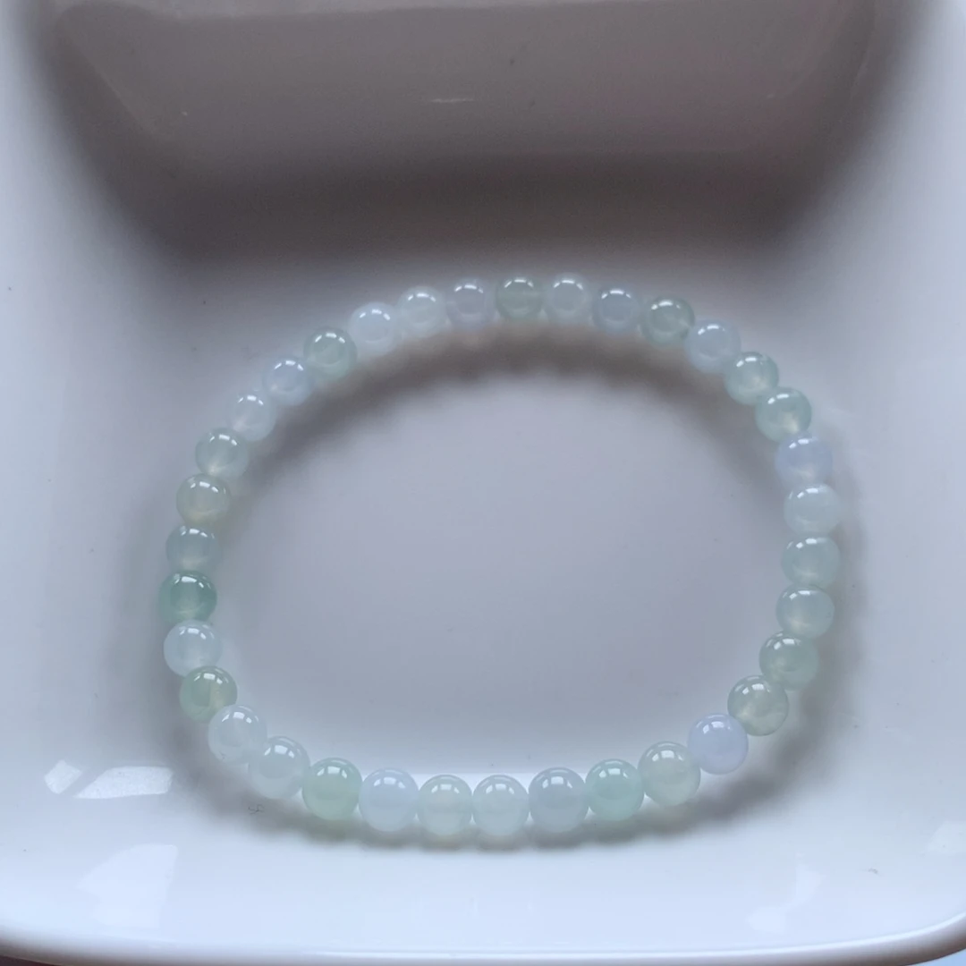 未镶嵌手串翡翠翡翠圆珠5.3马卡龙