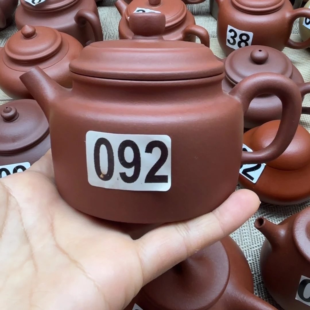 紫砂茶壶紫泥德钟150cc微瑕