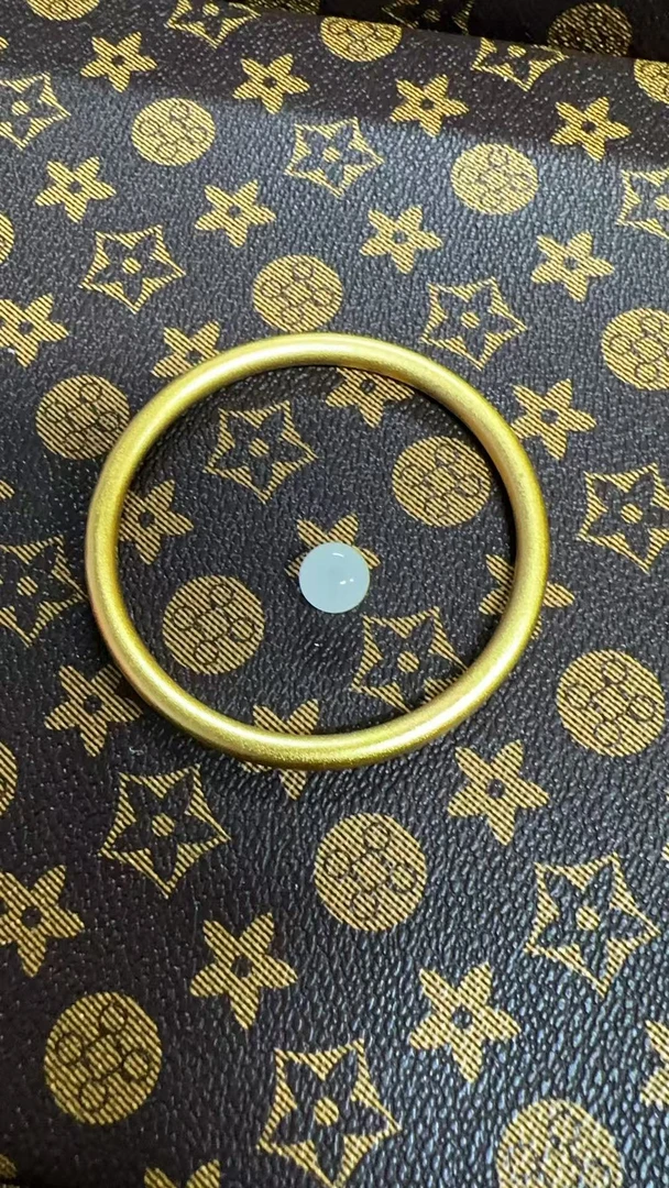 【非凡专属】足金24K黄金素圈手镯时尚奢华豪镶YZ4978