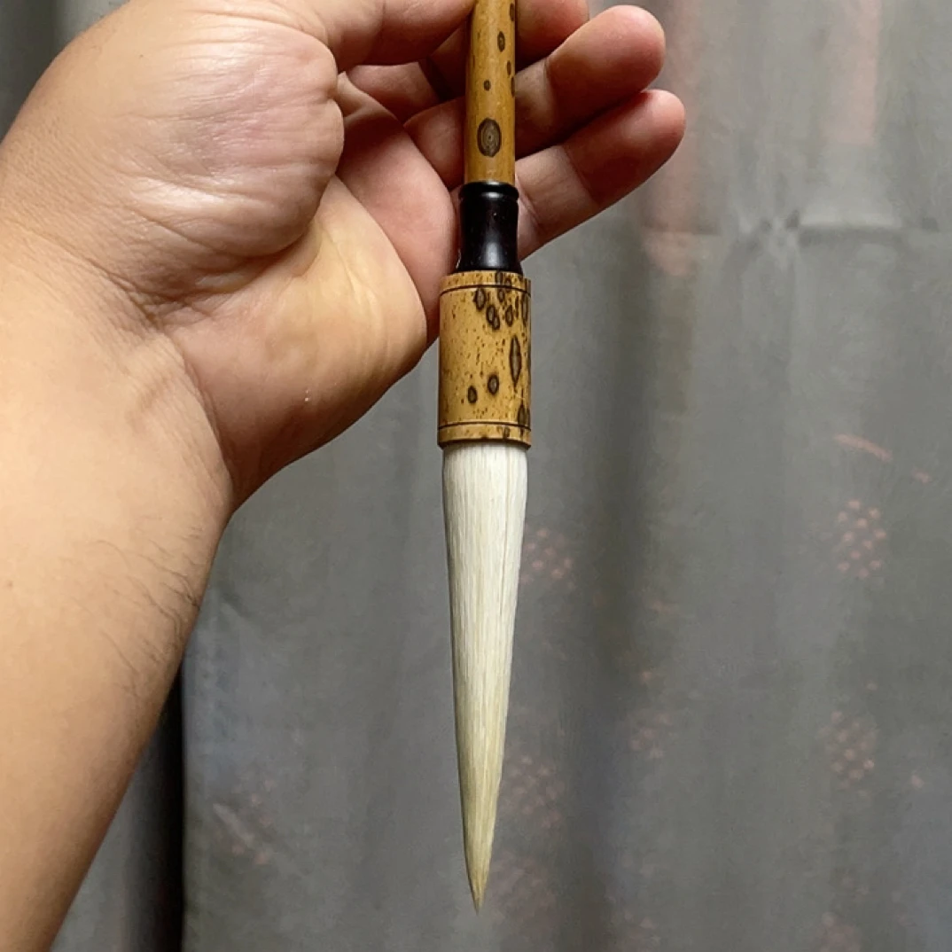 梅鹿竹经典款细长峰羊毫出峰8.0口径1.5