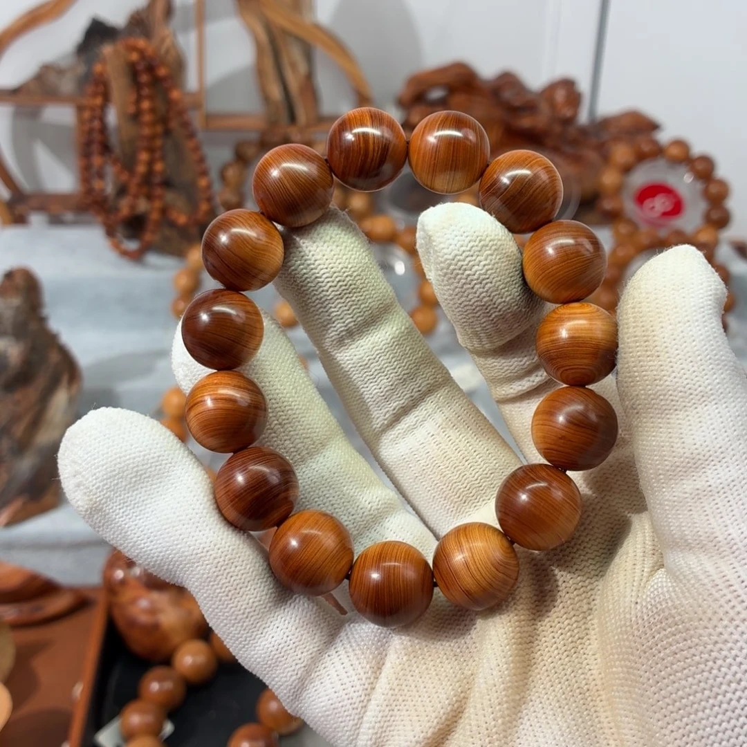 H***D柏木（崖柏）手串/手链太行崖柏23.5g1.5虫香甜奶