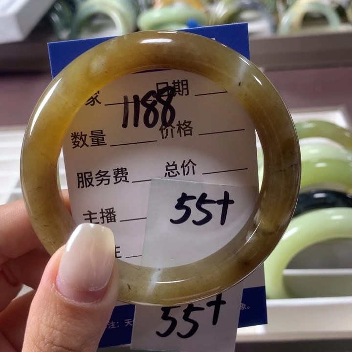 蛇纹石玉未镶嵌手镯1188