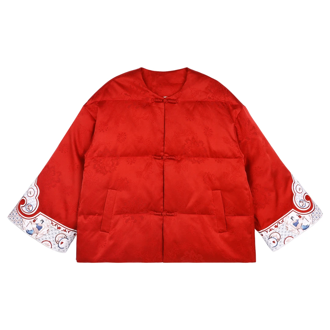 JINYU矜羽【仰春】新年款红色服 短款新中式国风外套