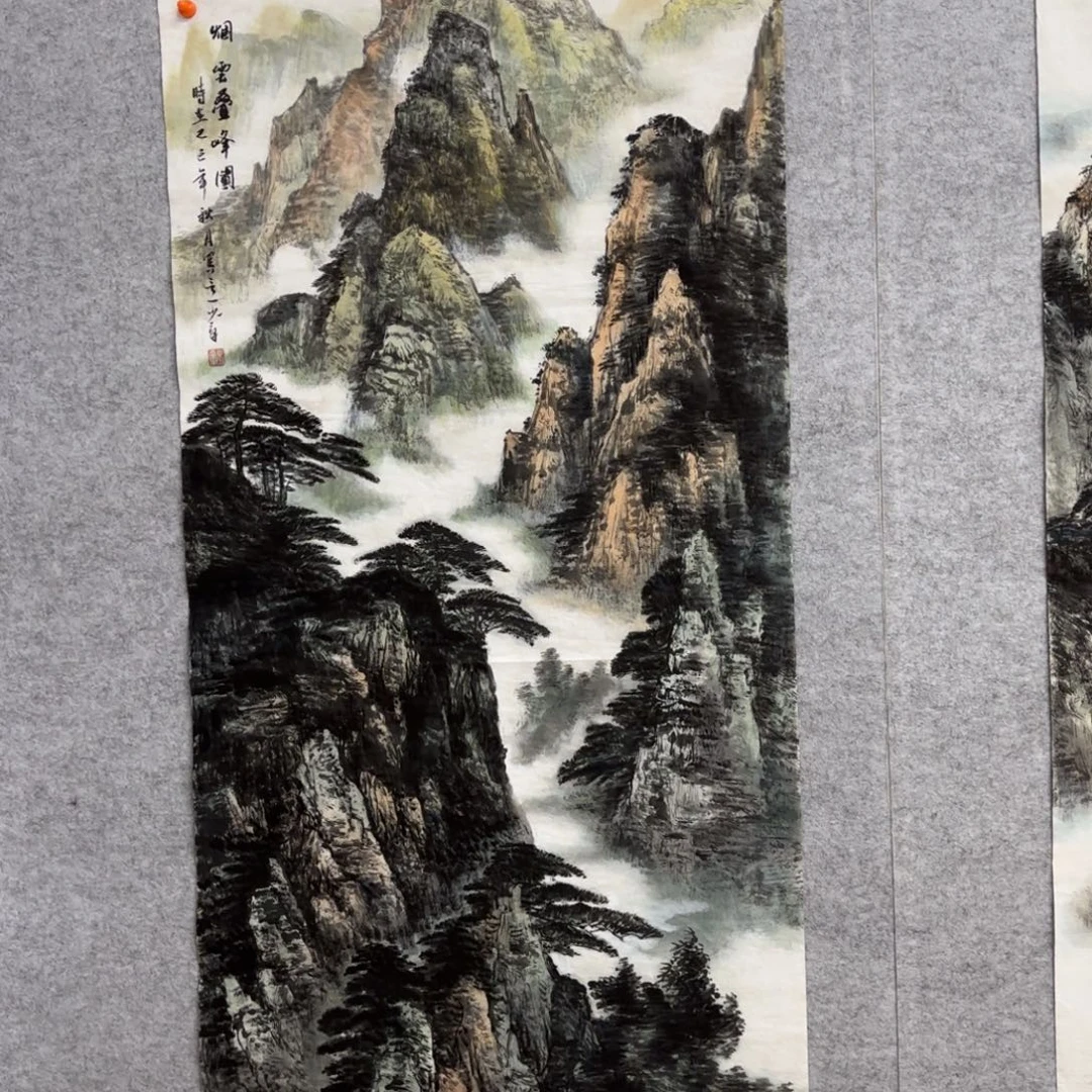 国画花鸟等多种鸟类的栖息