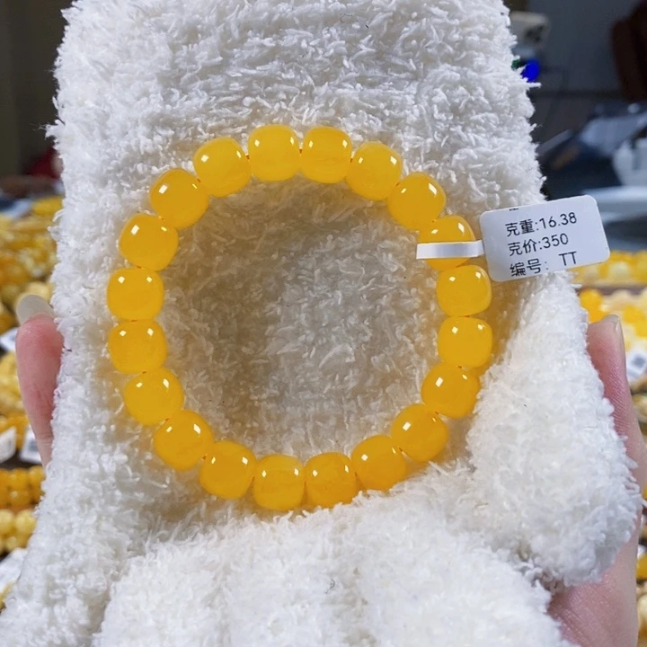 来***风手串蜜蜡未镶嵌11mm精工老型焦皮同料tt