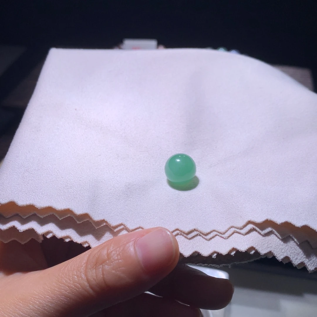 翡翠散珠卡12.13 天然缅甸翡翠A货
