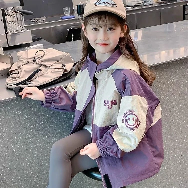 女童外套春秋款2025新款洋气童装儿童春装运动衣服小女孩上衣