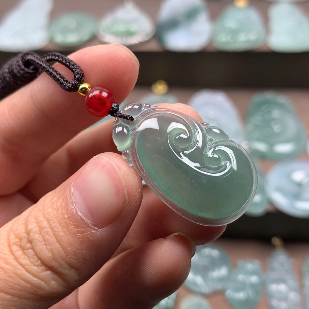 颈饰未镶嵌翡翠天然翡翠