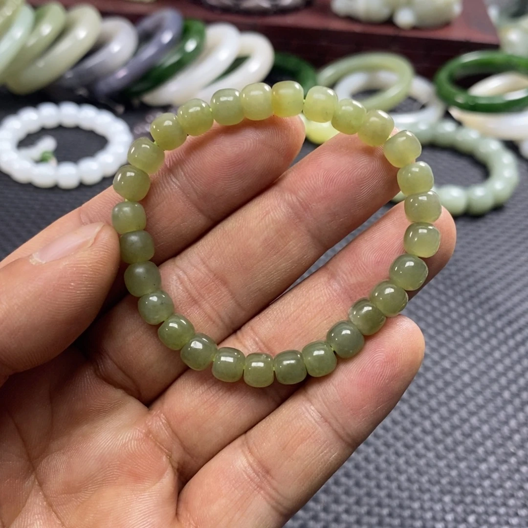 和田玉未镶嵌手链