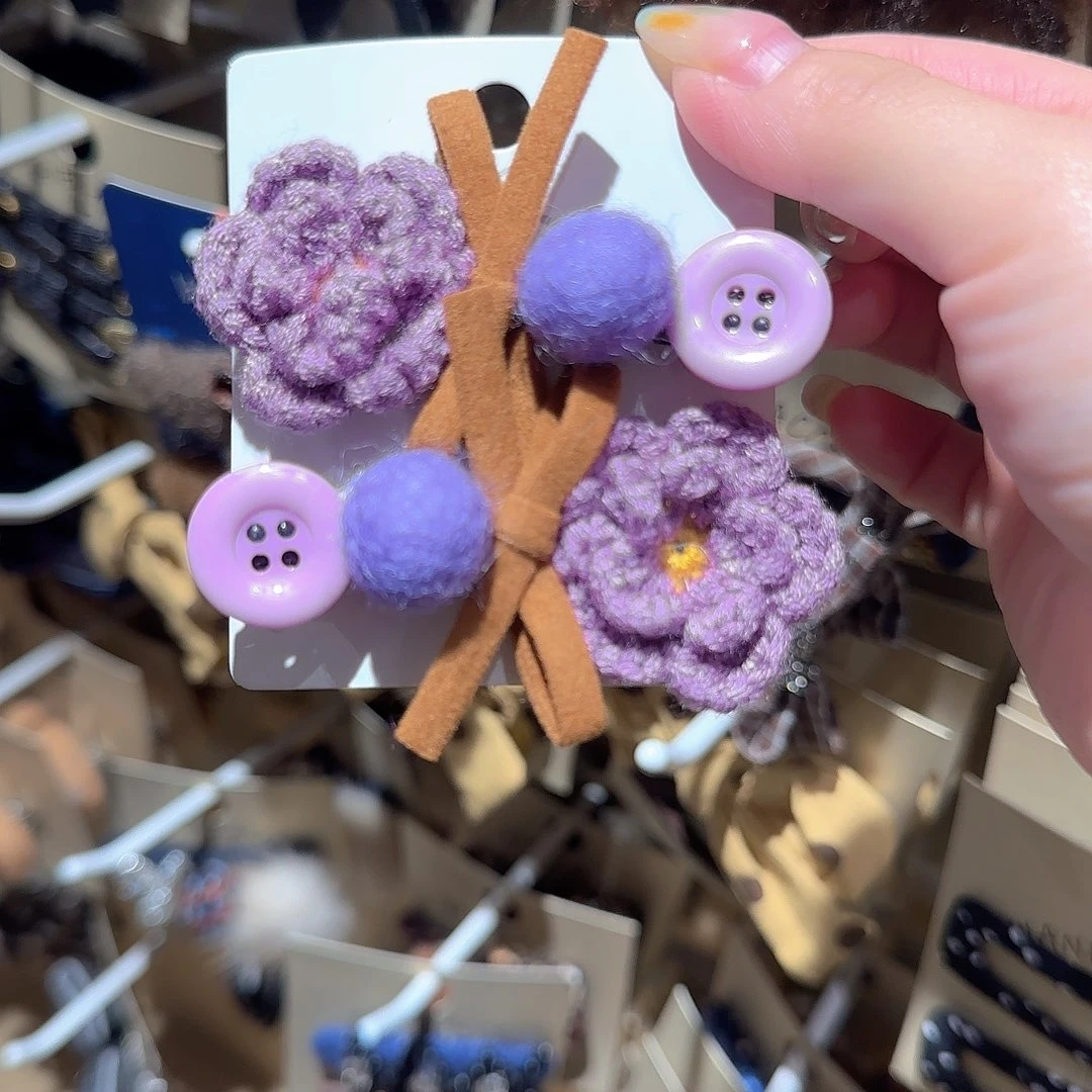 皮质非金属花花压夹