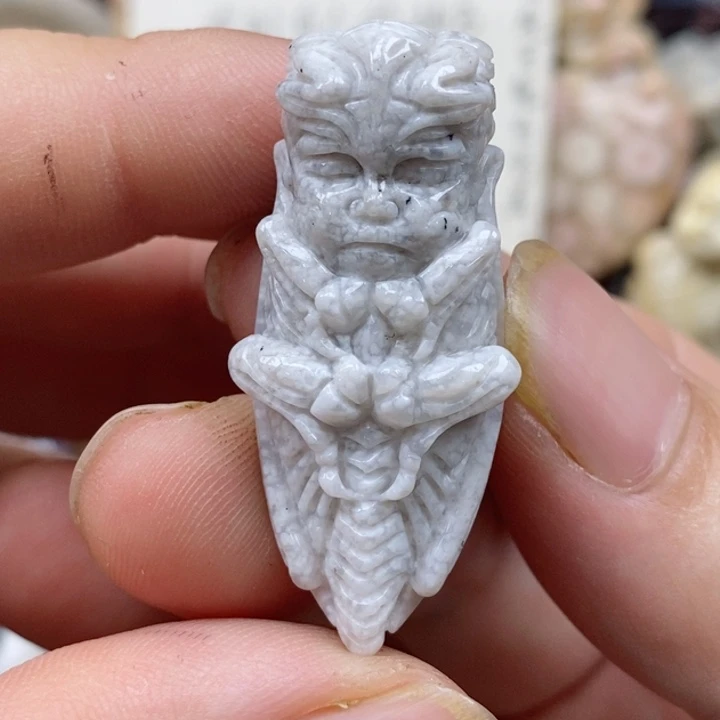 颈饰未镶嵌硅化珊瑚（珊瑚玉）