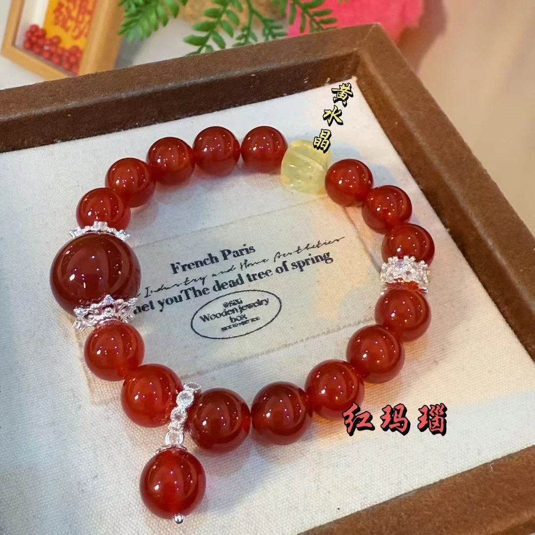 【十六珠宝】开门红｜红玛瑙10mm设计款D480多样性发一