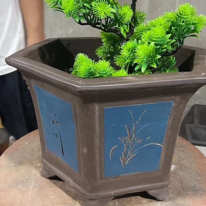 40大六方花盆花盆