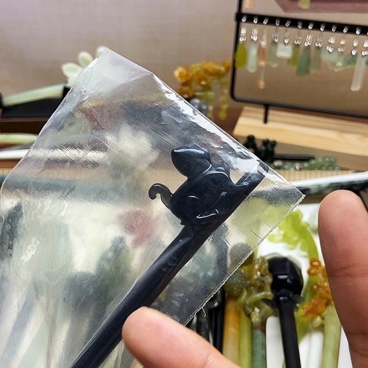 岫玉未镶嵌发簪?***?岫玉发簪镶嵌天然