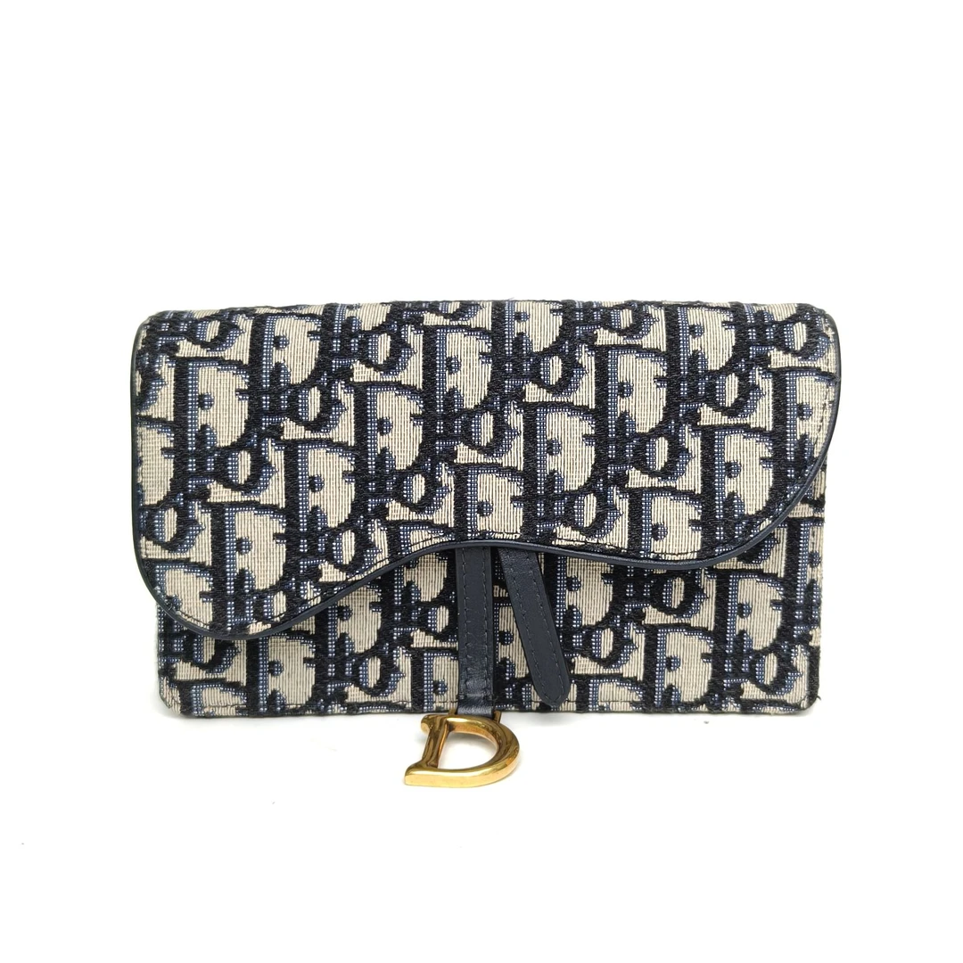 95新 DIOR/迪奥 【念念】SADDLE 马鞍 腰包 17 墨蓝色