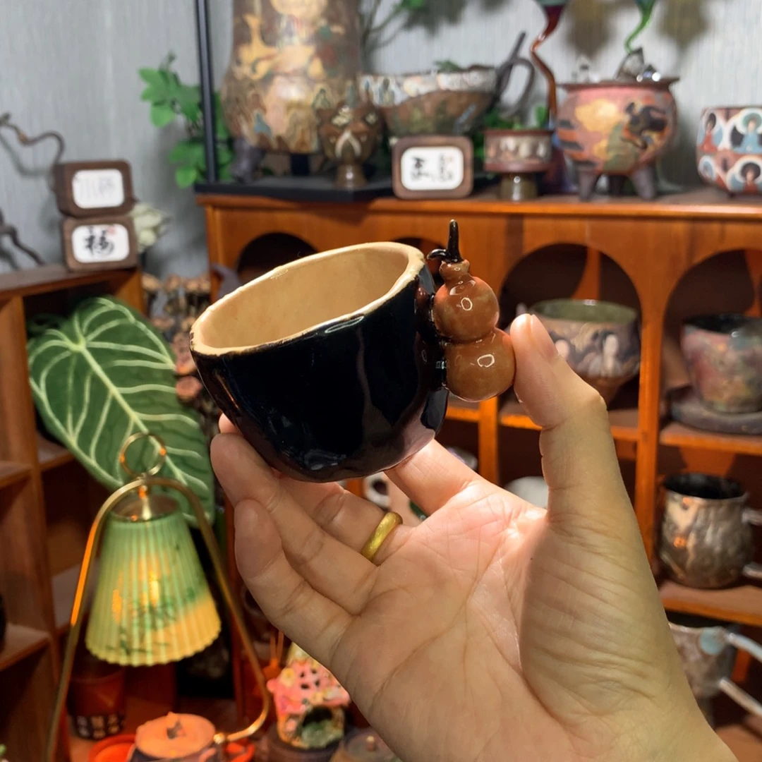 郭***盖陶福禄小葫芦茶杯