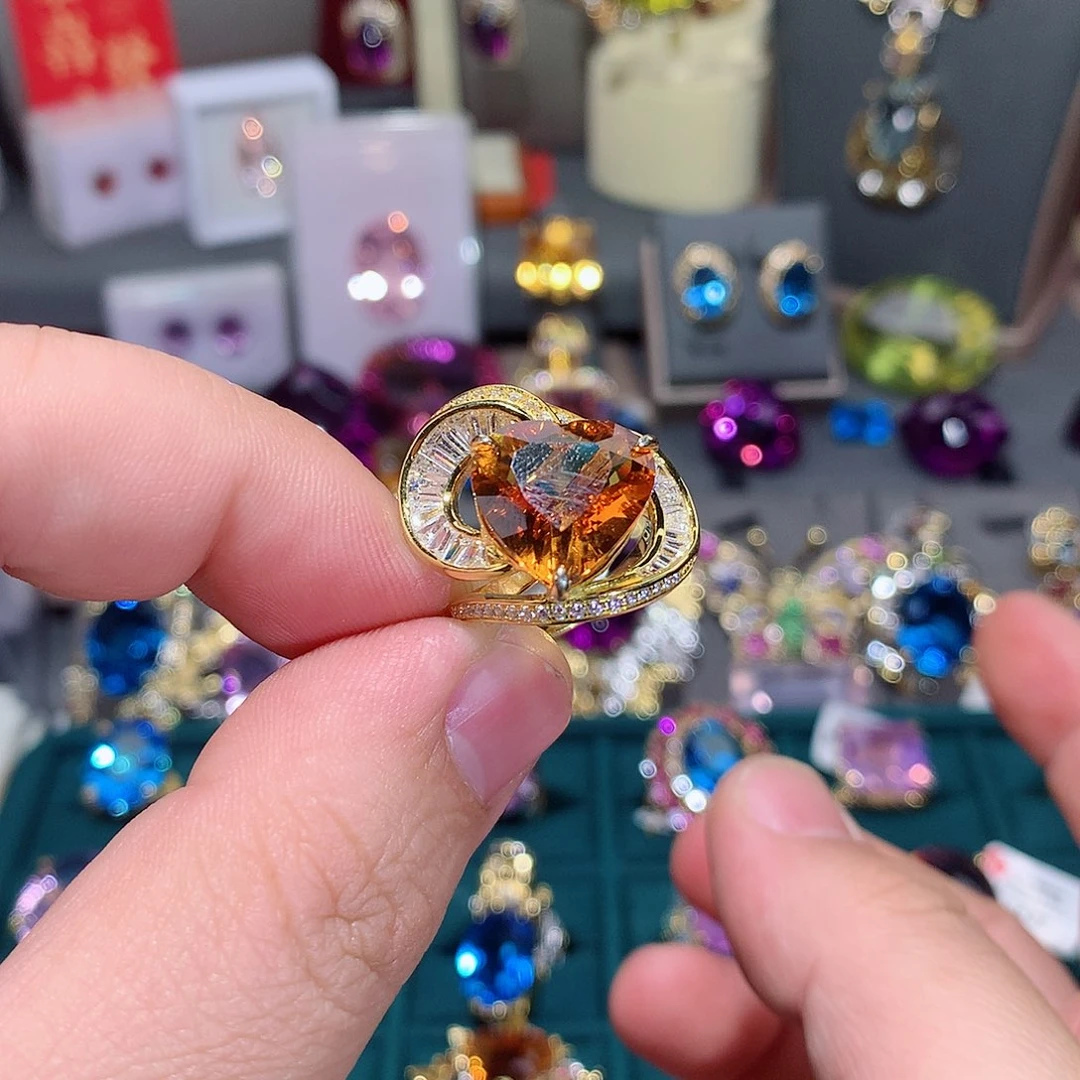 水晶戒指未镶嵌戒指