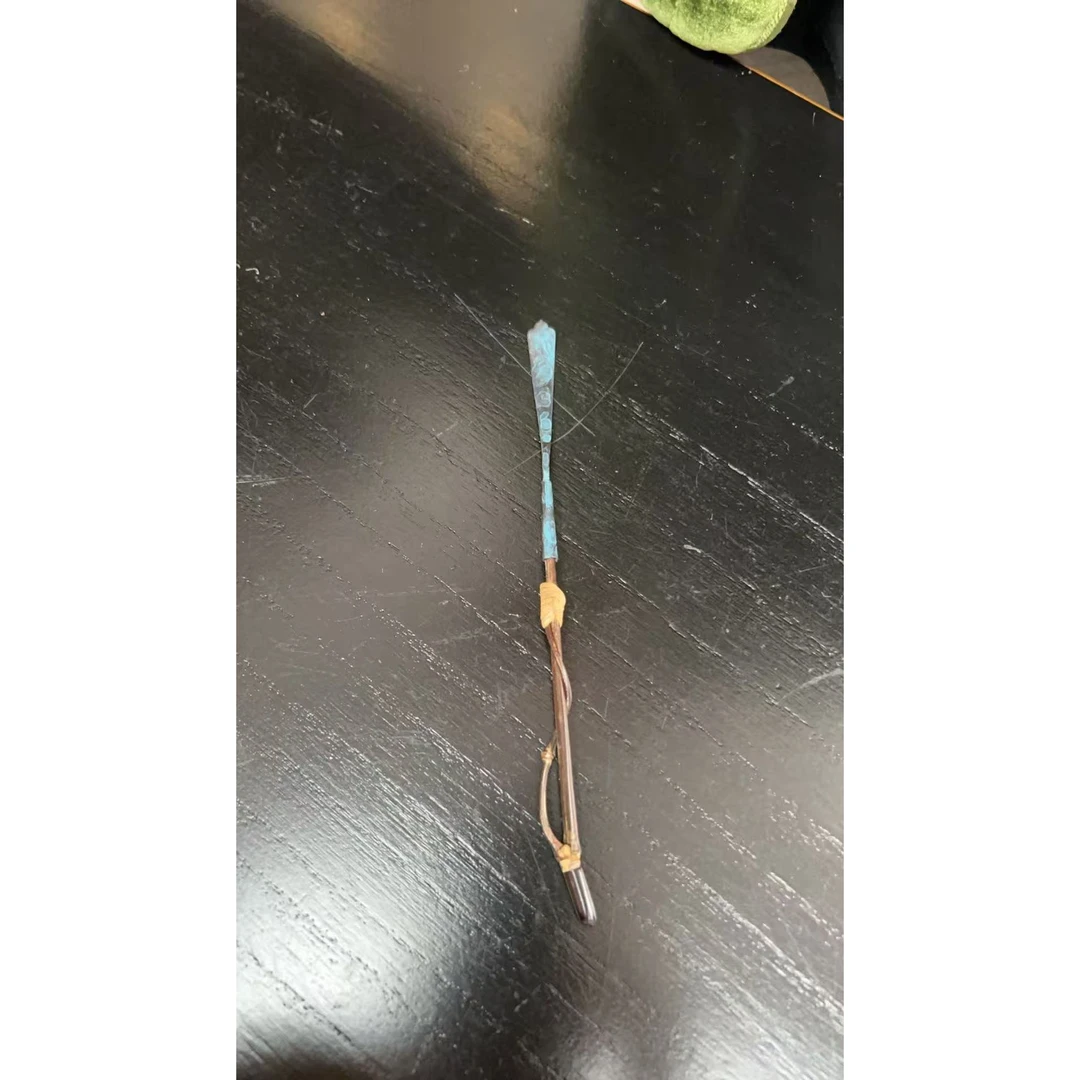 cp紫竹枝如意茶拨深蓝色