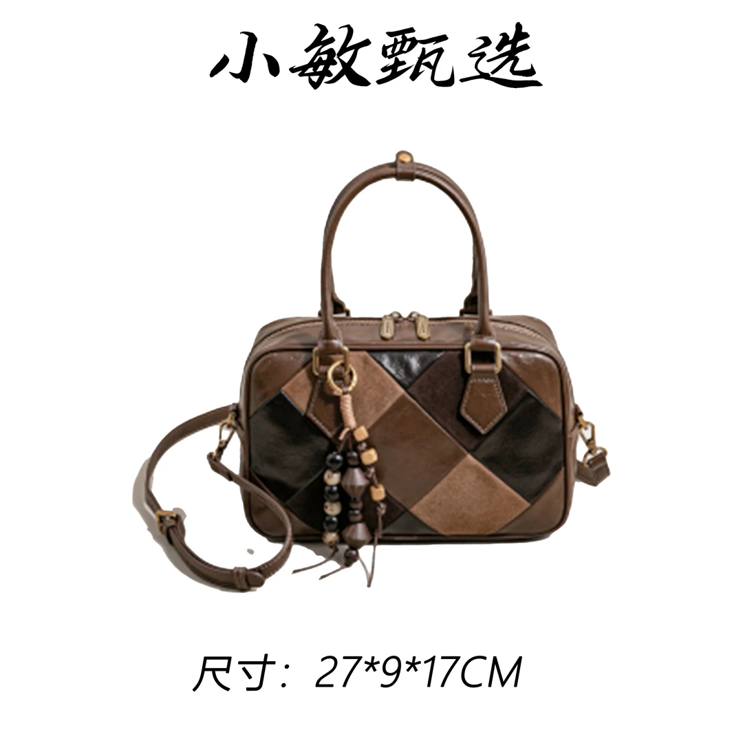 【小敏精选】渠道货SK-63103-摩卡慕丝斜挎款单肩包单肩时尚女包