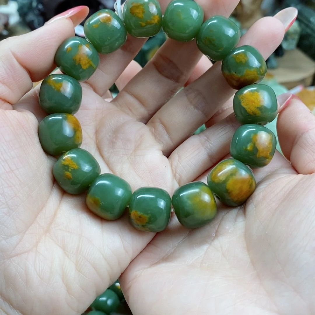 透闪石质玉手链未镶嵌