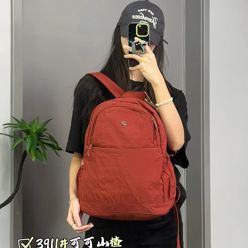 博卜双肩包女款爆款2025新款旅游专用小背包大容量学生书包旅行包