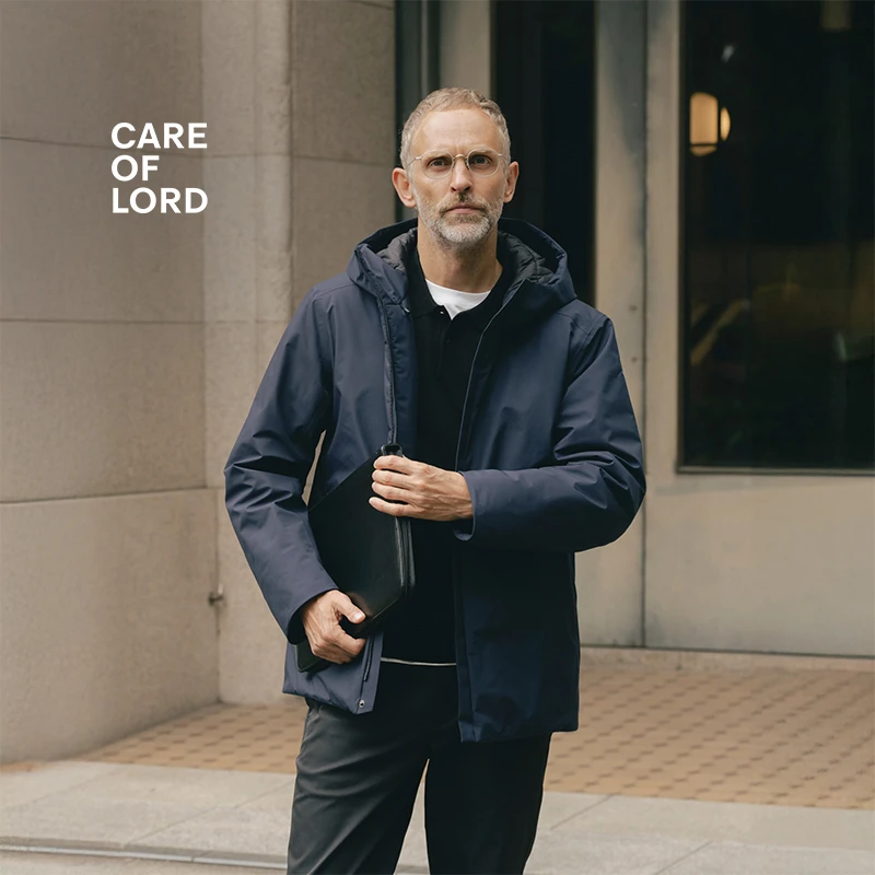 CARE OF LORD｜海神｜金标P棉男士秋冬季重磅连帽压胶棉服862501