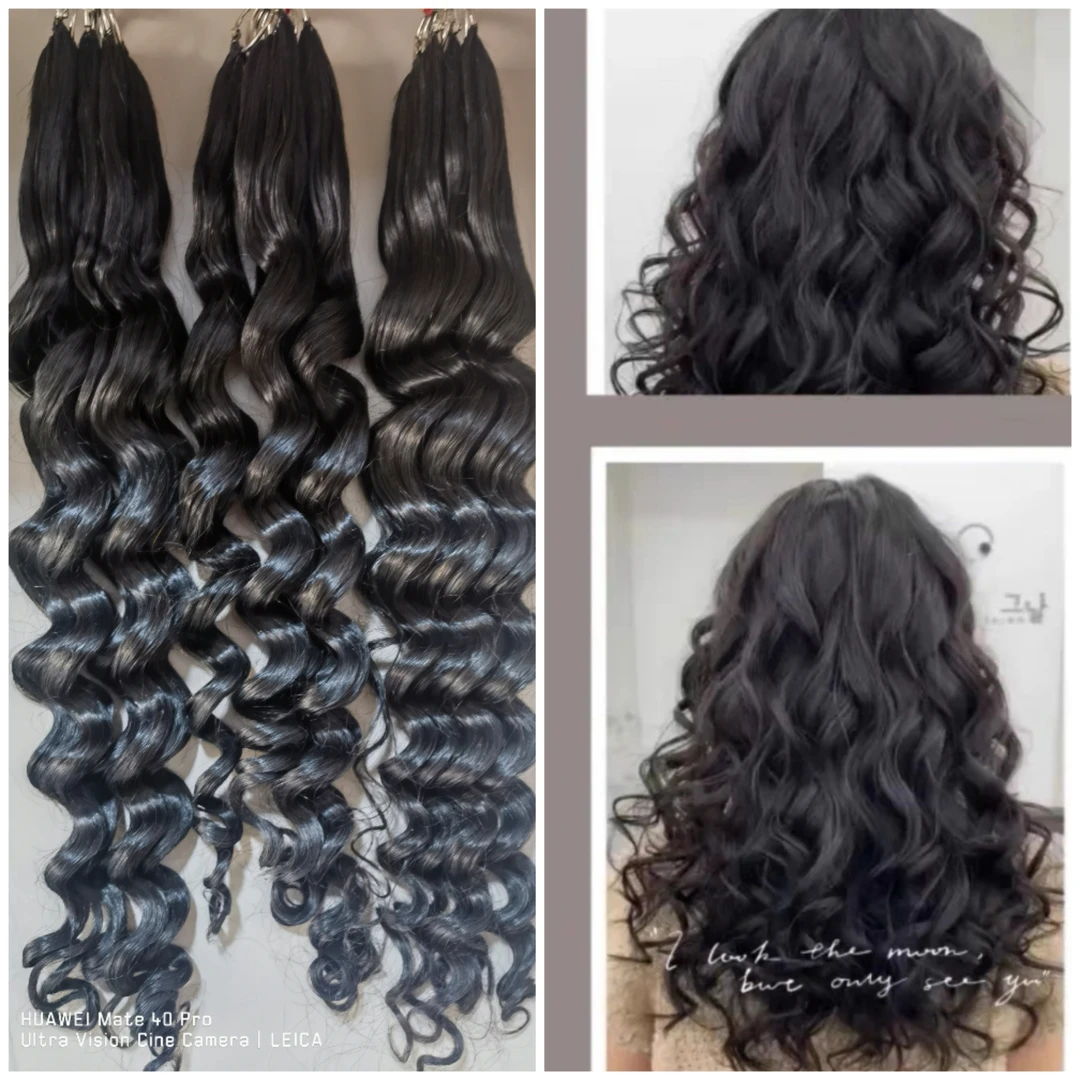 越南发编织卷发接发大卷小卷水波纹自然造型