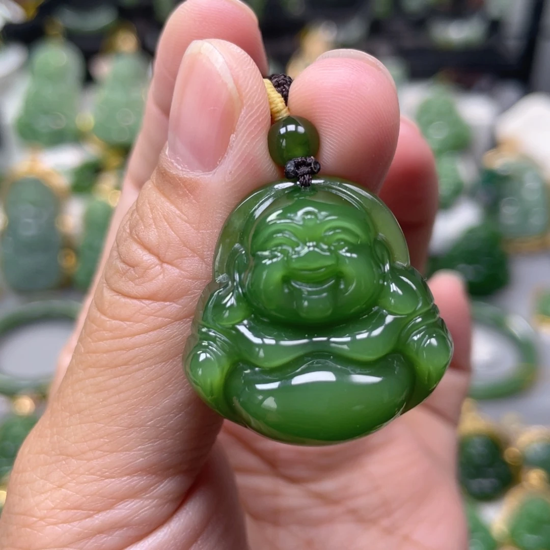 吊坠(不含链)未镶嵌和田玉（碧玉）