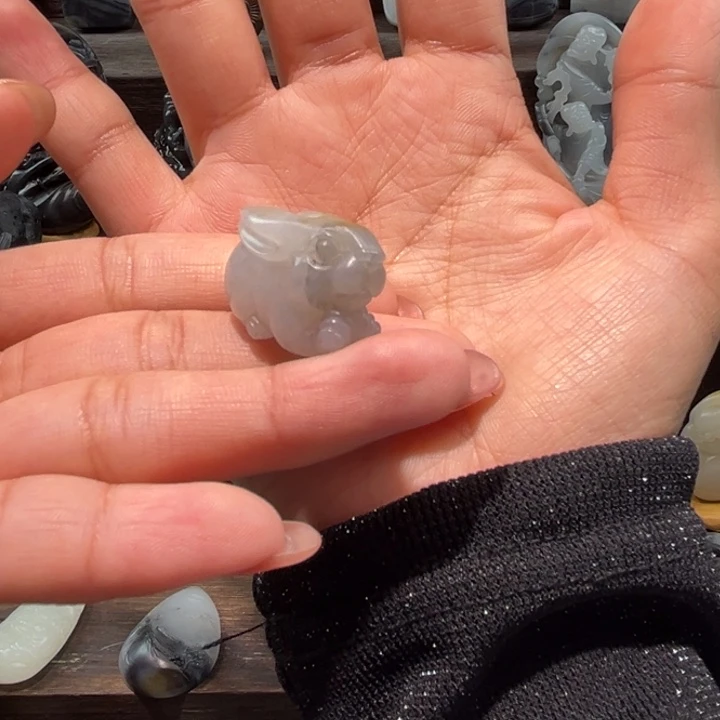 和田玉未镶嵌吊坠(不含链)