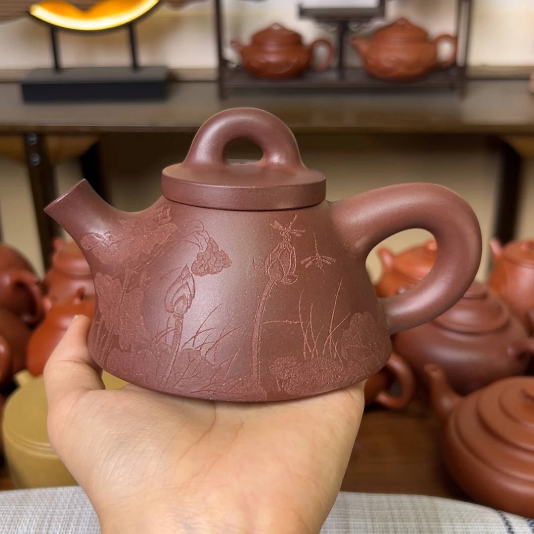 阿***九紫砂茶壶紫砂壶霸王石瓢底槽清200cc