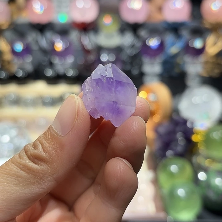 银S925镶嵌珠宝半成品紫晶