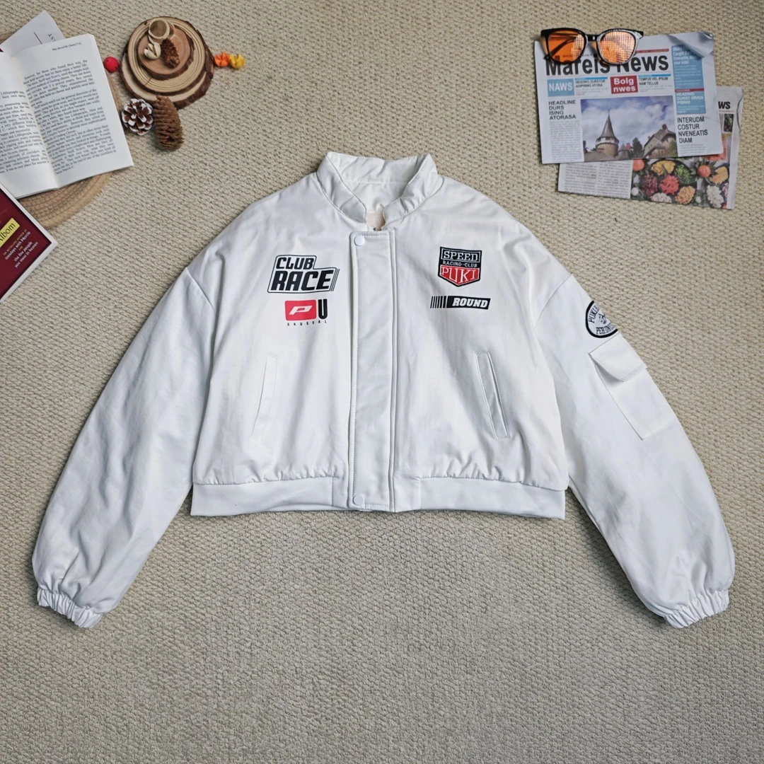 2025早春新款时尚百搭加绒加厚长袖厚外套9184