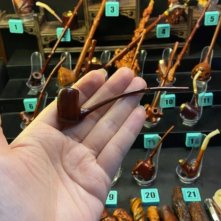 l***x大叶紫檀（黑酸枝木类）檬子木烟斗