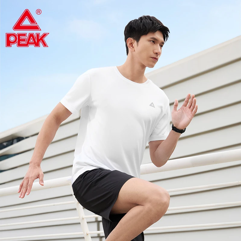 Peak/匹克夏季舒适通用短袖T恤套装速干排汗男透气运动套装运动裤