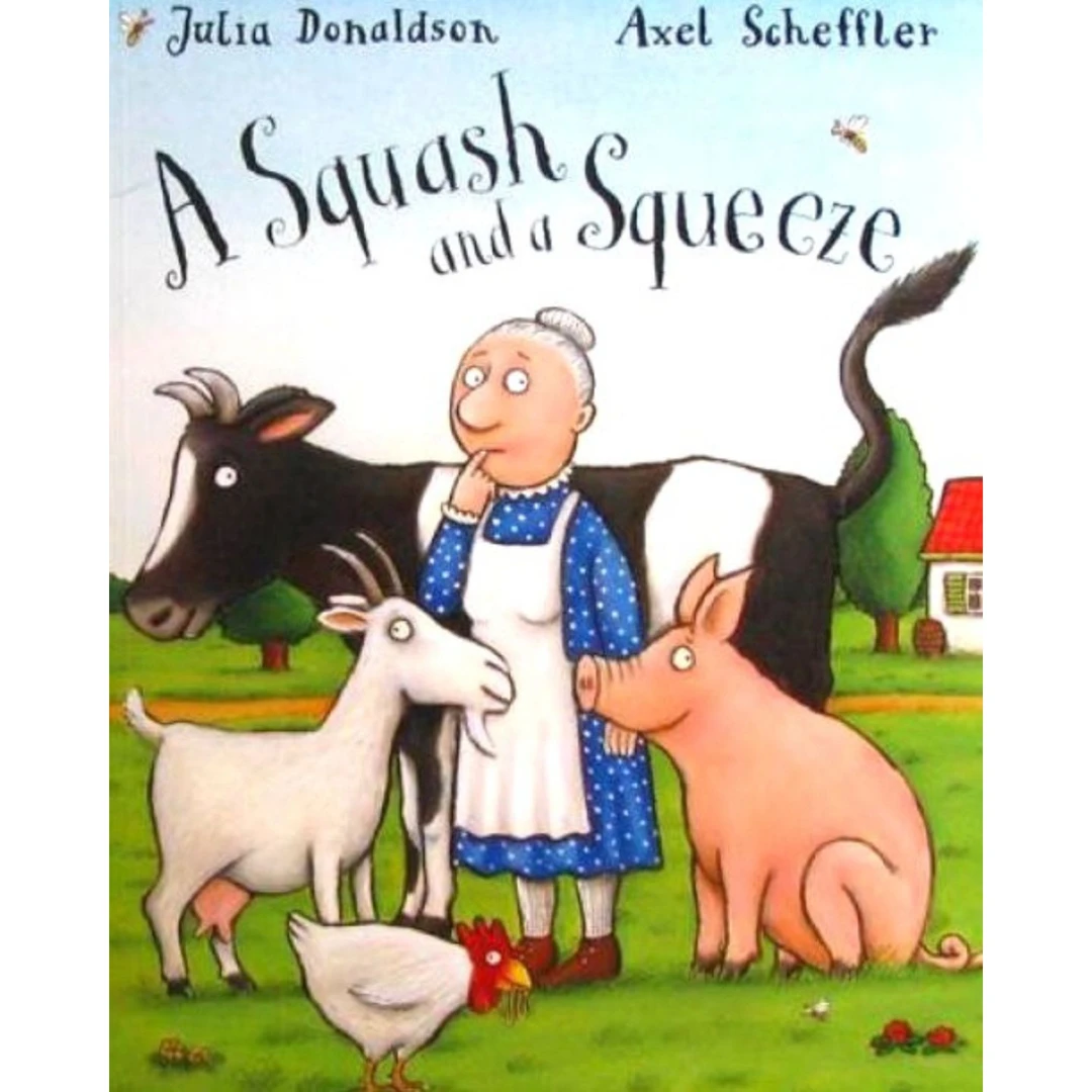 英语原版书一个拥挤的家绘本JuliaDonaldson亲子共读Squash