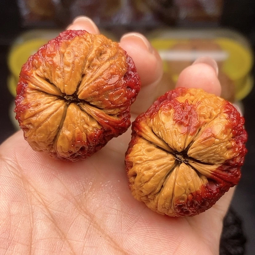 【闪购商品】文玩核桃把件36尺七彩蛇皮球