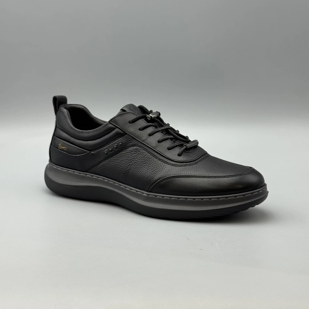 2025年秋冬新款轻质厚底系带男士系带休闲运动鞋5852