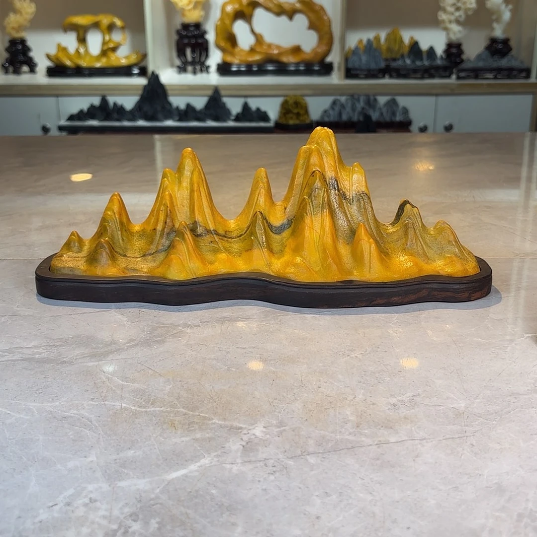 天***涯陶灵璧石手工雕刻奇石摆件