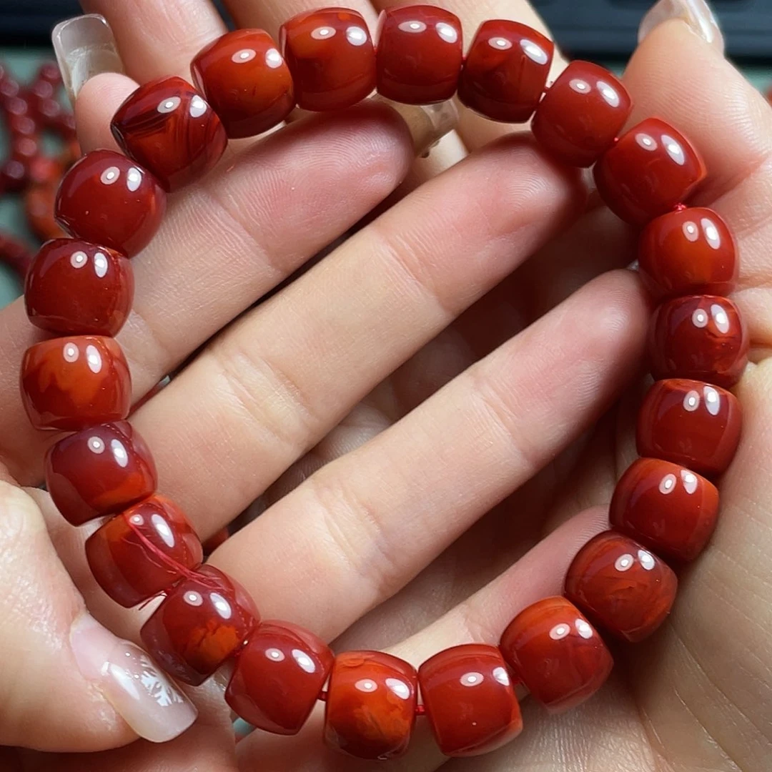 南红玛瑙手链未镶嵌