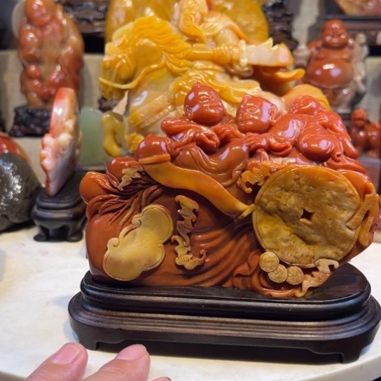 用***1昌化石印石摆件非常好看