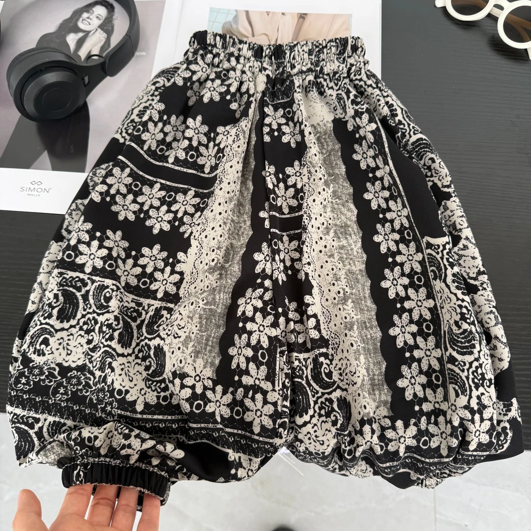 【爆款防蚊裤】2025夏季新款防蚊裤顿顿裤男女童复古碎花休闲裤