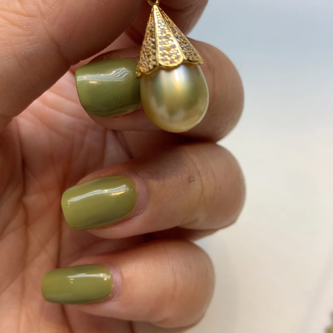 颈饰银S925镶嵌海水珍珠