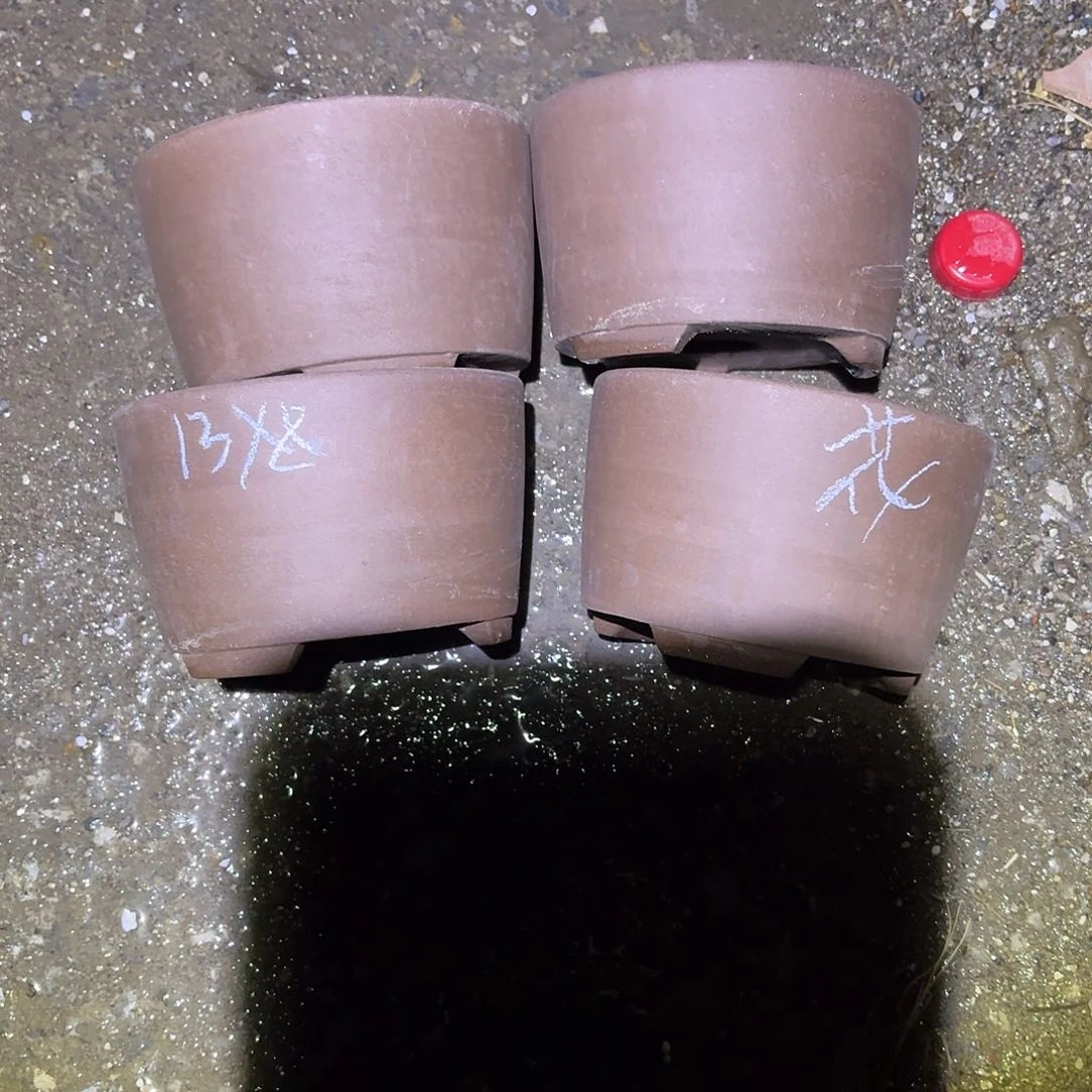 宜兴紫砂花盆，现货发