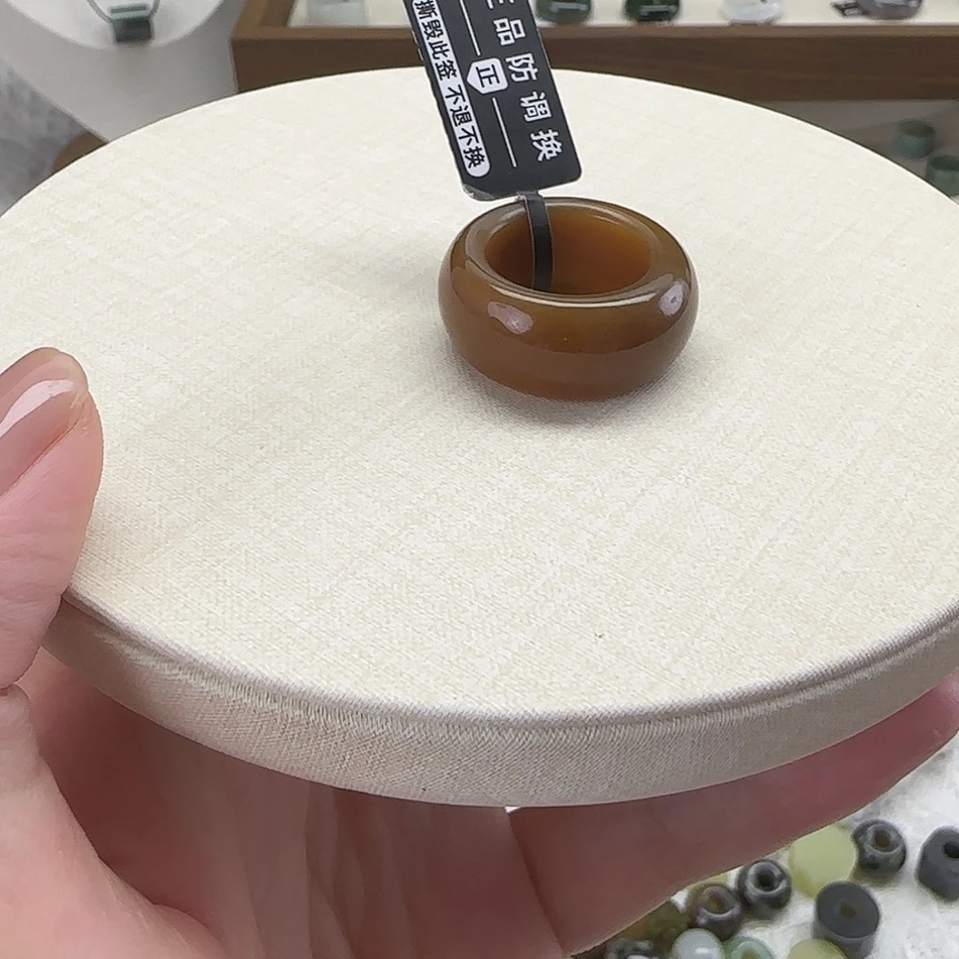 定制和田玉红糖墩15.9