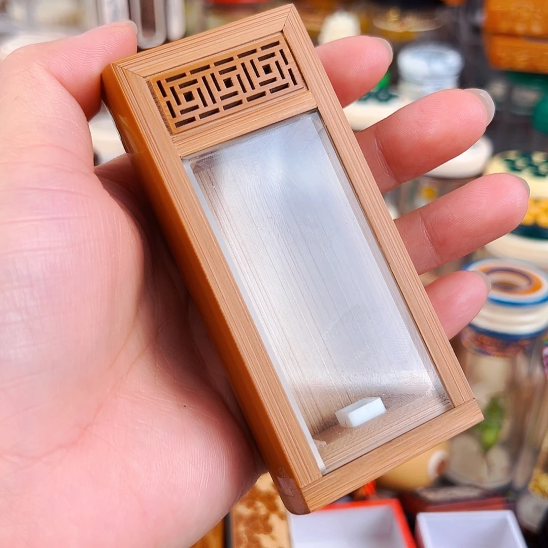 福利款万字窗竹林金钟盒配柬埔寨